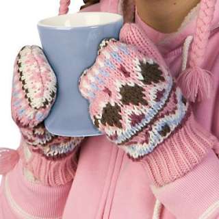 LIFE IS GOOD BUNNY SLOPE MITTENS NWT PINK $20 LIST SM  
