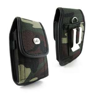  Heavy Duty Camouflage Vertical Pouch Case with Metal Clip 