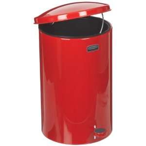 Rubbermaid Commercial Steel 3.5 Gallon The Defenders Step Waste Can 