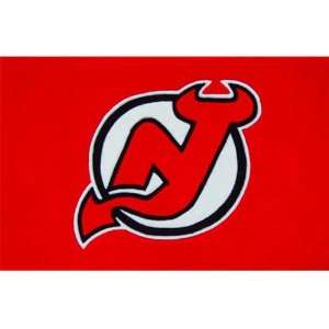   Oriental New Jersey Devils Rectangle Logo Floor Rug