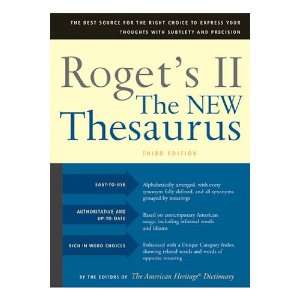  Rogets Ii The New Thesaurus Third