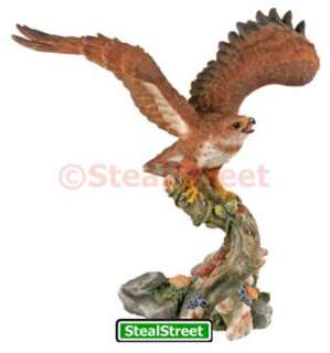 Red Tail Hawk Buzzard Figurine Statue Bird Figure Art  