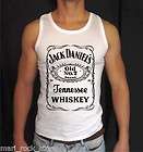 White Jack Daniels Tank Top all sz S XXL Jack Daniels Scotch Whisky