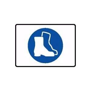  SAFETY SHOES SYMBOL 10 x 14 Plastic Sign