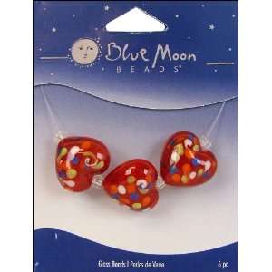  Blue Moon Beads   Art Glass   Jewelry Beads   Heart 