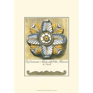  Blue & Yellow Rosette II   Poster by Vision studio (13x19 