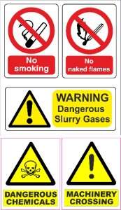 FARM TRACTOR HEALTH SAFETY SIGN RIGID OUTDOOR ALL COLOUR NEW WARN 