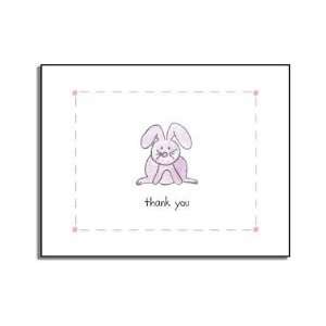  personalized invitations   bunny thank you