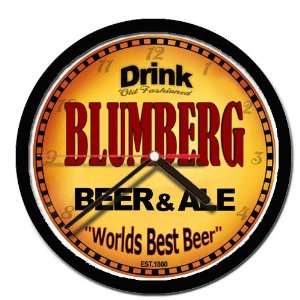  BLUMBERG beer and ale cerveza wall clock 