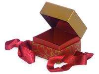96 Christmas Gift/Favor Boxes w/Ribbons 3 designs  