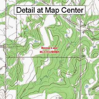 USGS Topographic Quadrangle Map   Bernie Lake, Texas (Folded 