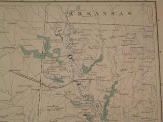 Texas / Indian Territory Civil War map c. 1863 topogr.  