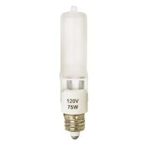  Tesler 75 Watt Mini Candelabra Frosted Halogen Light Bulb 