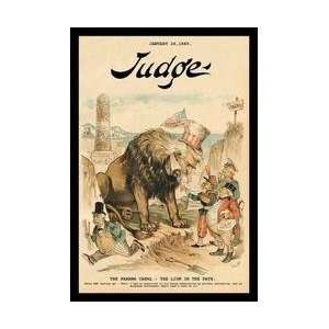  Judge Magazine The Panama Canal The Lion in the Path 20x30 