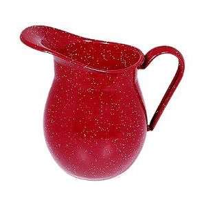  GSI Red Enamelware Water Pitcher