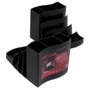 Plastic Black Compact Desk Organizer Electronics