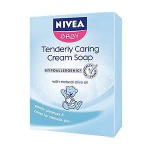  Nivea Baby Tenderly Caring Cream Soap with Olive Oil, 100 