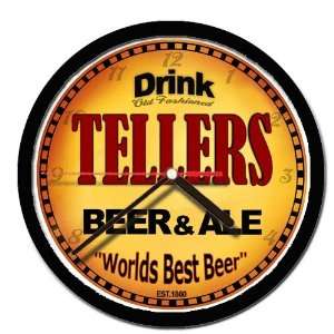  TELLERS beer and ale cerveza wall clock 