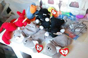 Teenie Beanie Baby Lot Plush Collector Beanbag Toy Animal McDonalds 