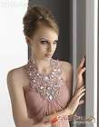 2012 Fashion Hot Sale Halter Sleeveless Rhinestone A line Chiffon Prom 