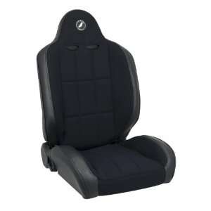 Corbeau Baja RS Suspension Seat, Black Vinyl/Cloth All Jeep Vehicles 
