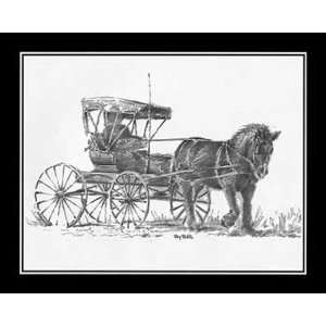   Redlin   Horse and Buggy Pencil Sketch Collection