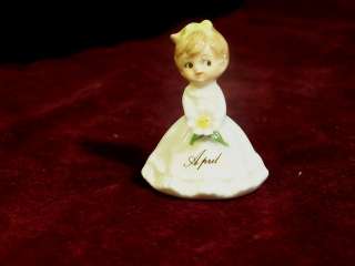 Vintage 1950s Napco April Birthday Girl Figurine TOO CUTE  