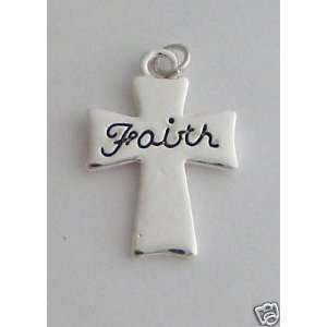 BUY 1 GET 1 OF SAME FREE/Jewelry/Charms Silver Plated Charm/Cross w 