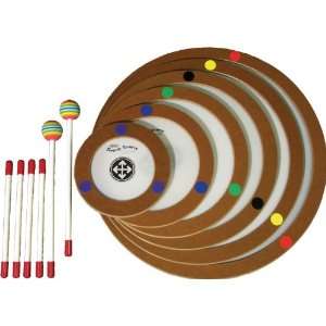   30 Drum Facilitators Kit (Natural with Colored Dots) Toys & Games