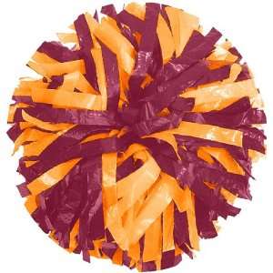  Getz Youth Cheerleaders 2 Color Mix Poms MAROON/GOLD 1/2 W 