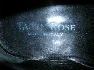 TARYN ROSE Black Leather Dress Shoes 10 W@W  