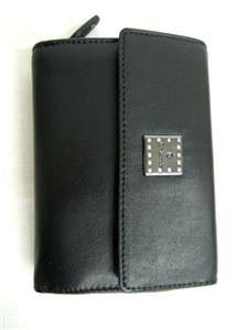 NIB Guy Laroche Leather Womens Wallet Medium size Black  