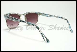 WOMENS HALF HORN RIMMED Sunglasses RETRO TRENDY Desginer Fashion NEW 