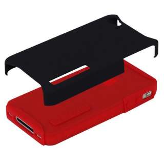 Incipio Silicrylic iPhone 4 4S case Red / Black includes Screen Guard 