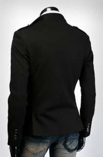   Fashion Slim Fit TOP Designed Coat Jacket Black Gray M L XL XXL h413