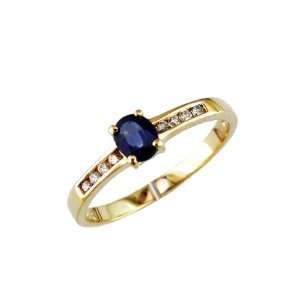   & Diamond Ring in 14k Yellow Gold (TCW .55), Size 6.25 Jewelry