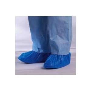  Boundary Polyethylene Shoe Covers, No Traction, Blue 