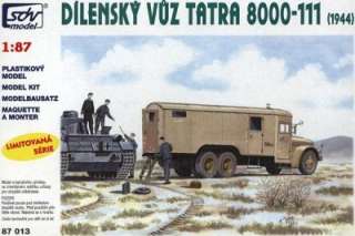 German WWII Tatra 111 8000 Heavy Truck SDV 87013 For 1/87 Minitanks 
