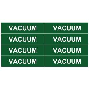 VACUUM ____Gas Pipe Tubing Labels__ 3/4 Height 