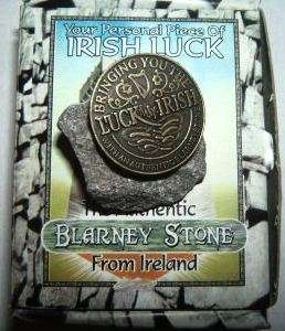 LUCK O THE IRISH STONE BLARNEY IRELAND GIFT OF THE GAB  