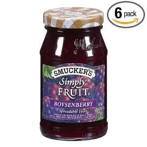 Smuckers Simply Fruit Boysenberry Spreadable Fruit, 10 Ounce (Pack 