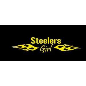  Pittsburgh Steelers Girl Flames Car Window Decal Sticker 