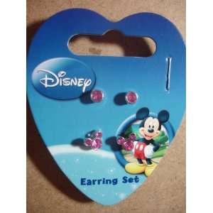  Disney Minnie Mouse 2 x Ear Ring Set 