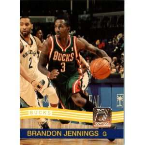 2010 / 2011 Donruss # 68 Brandon Jennings Milwaukee Bucks NBA Trading 