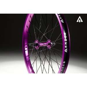  Amber Reign Front Wheel 36h Matte Purple Sports 