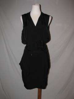 NWT Diane Von Furstenberg Flyma Blouson Dress Black 8  