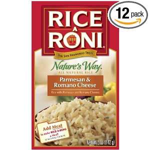 Rice A Roni Natures Way Parmesan & Romano Cheese, 5 Ounce Boxes (Pack 