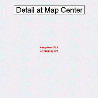 USGS Topographic Quadrangle Map   Kingston OE S, Rhode Island (Folded 
