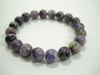 Bracelet Charoite Round Beads 10mm 6.5  