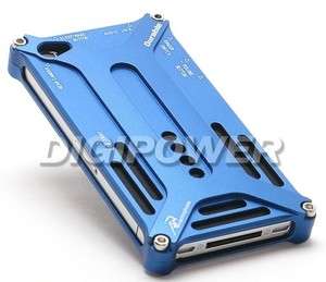 BLUE METAL ARMORED DURABLE HEAVY DUTY CASE COVER SKIN FOR APPLE IPHONE 